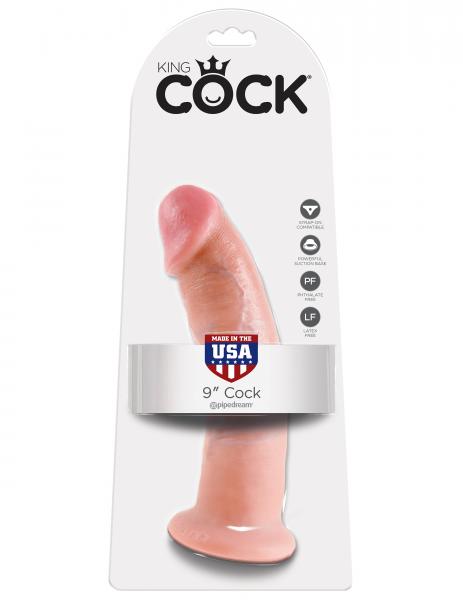 King Cock 9 Inches Dildo - Beige Sex Toy Product