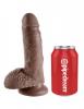 King Cock 7" Cock - Brown Sex Toy Product Image 1