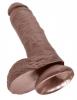 King Cock 8 inches Cock Balls Brown Sex Toy Product Image 2