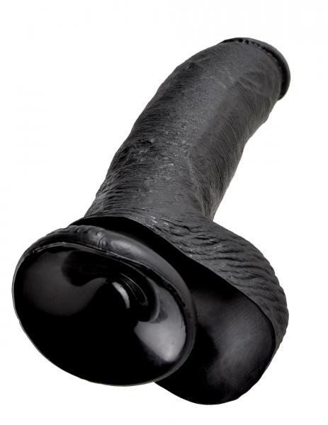 King Cock 9 inches Cock Balls Black Sex Toy Product