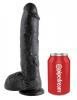 King Cock 10" Cock - Black Sex Toy Product Image 1