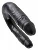 King Cock U Shaped Double Trouble Black Small Dildo Sex Toy Product Image 1