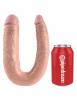 U Shaped Large Double Trouble Dildo - Beige	 Sex Toy Product Image 1