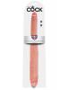 King Cock 16" Tapered Double Dildo - Beige Sex Toy Product Image 4