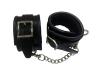 Rouge Padded Leather Wrist Cuffs Black Sex Toy Product Image 2