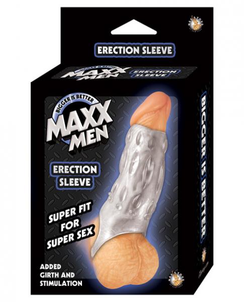 Maxx Men Erection Sleeve Clear Sex Toy Product