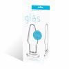 Glas 3.5 inches Glass Butt Plug Clear Sex Toy Product Image 3