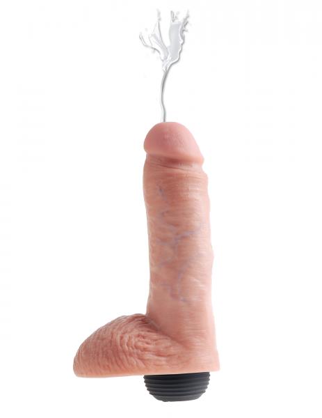King Cock 8 inches Squirting C*ck Balls Beige Sex Toy Product