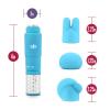 Revitalize Massage Kit with 3 Silicone Attachments Blue Sex Toy Product Image 2