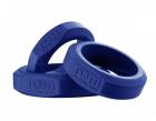Tom Of Finland 3 Piece Cock Ring Set Silicone Blue Sex Toy Product
