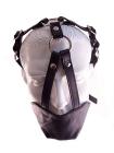 Rouge Leather Mouth Chin Gag Black Sex Toy Product