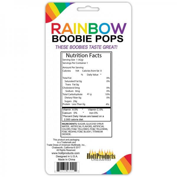 Rainbow Boobie Candy Pop Sex Toy Product