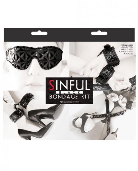 Sinful Bondage Kit Black Sex Toy Product