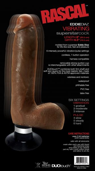 Eddie Diaz Duotouch 6X Vibrating Dildo Sex Toy Product