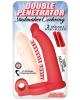 Double Penetrator Studmaker Cockring Red Sex Toy Product Image 2