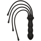 Kink The Quad Silicone Whip Black 18 inches  Sex Toy Product