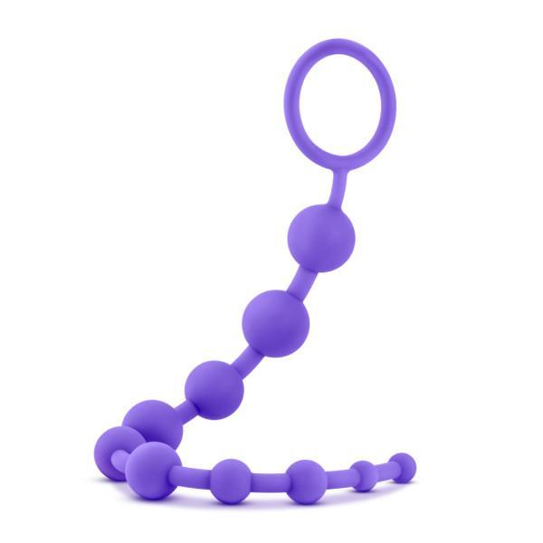 Luxe Silicone 10 Beads Purple Sex Toy Product