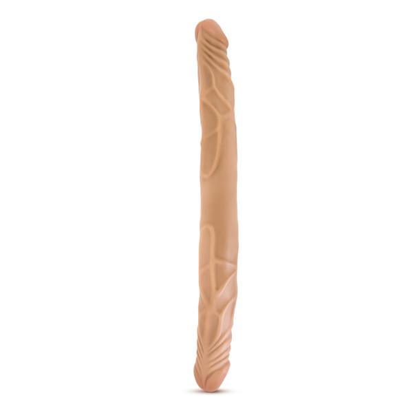 B Yours 14 inches Double Dildo Latin Tan Sex Toy Product