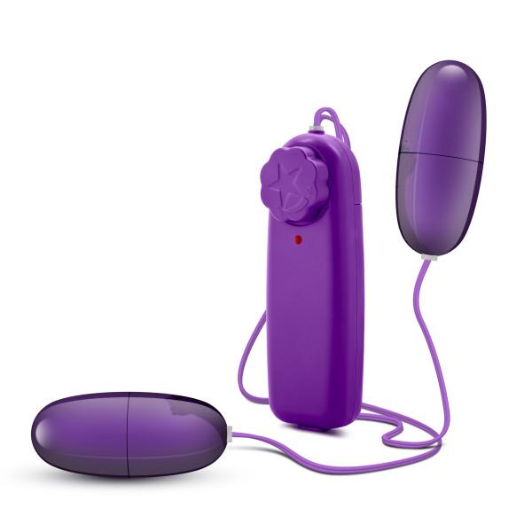 Double Pop Eggs Plum Purple Vibrating Bullet Sex Toy Product