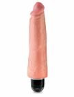 King Cock 8 inches Vibrating Stiffy Beige Sex Toy Product