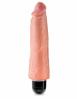 King Cock 8 inches Vibrating Stiffy Beige Sex Toy Product Image 1
