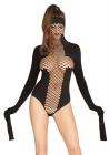 Net Masked Teddy Wrap Around Restraint Sleeves O/S Black Sex Toy Product