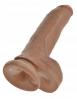 King Cock 9 inches Cock with Balls Tan Dildo Sex Toy Product Image 3