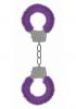 Ouch Pleasure Handcuffs Furry Cuffs Purple Sex Toy Product Image 1
