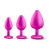 Bling Plug Training Kit Pink With White Gem Sex Toy Product Image 1