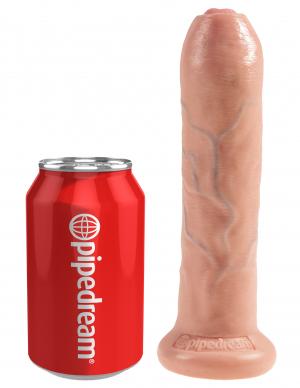 King Cock 7 inches Uncut Dildo Beige Sex Toy Product