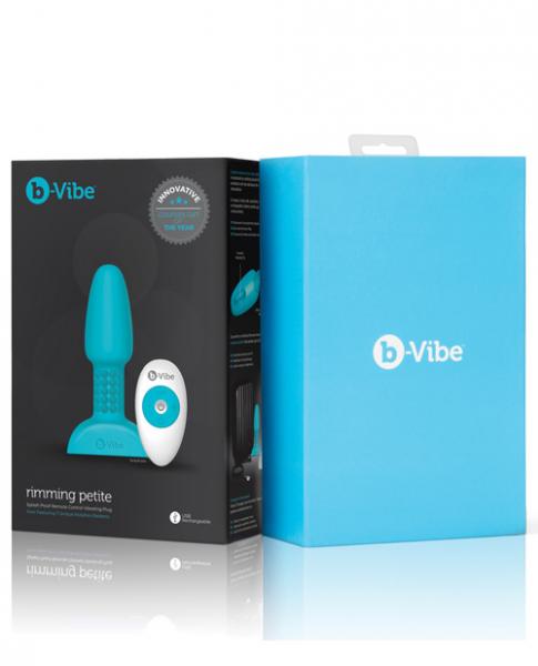 B-Vibe Petite Rimming Teal Blue Butt Plug Sex Toy Product