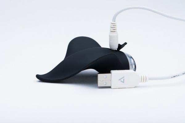 Mimic Manta Ray Handheld Massager Black Sex Toy Product