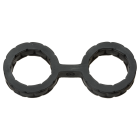 Japanese Bondage Silicone Cuffs Small Black Sex Toy Product