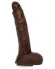 Jason Luv 10 inches Ultraskyn Cock Brown Dildo Sex Toy Product Image 2