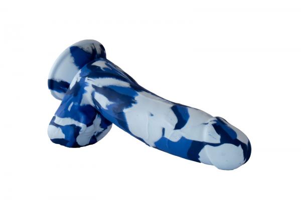 Major Dick Commando Dong 7.25 inches Blue Camo Sex Toy Product