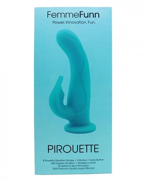 Femmefunn Pirouette Turquoise Blue Rabbit Vibrator Sex Toy Product