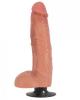 Jock 9 inches Vibrating Dong With Balls Beige Sex Toy Product Image 1