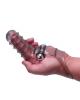 Vibrofinger Ribbed Finger Massager Smoke Sex Toy Product Image 1