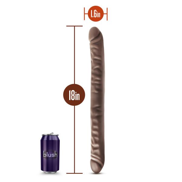 Dr Skin 18 inches Double Dildo Brown Sex Toy Product