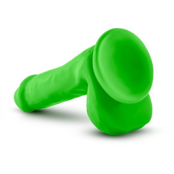 Neo Elite 6 inches Silicone Dual Density Cock, Balls Green Sex Toy Product