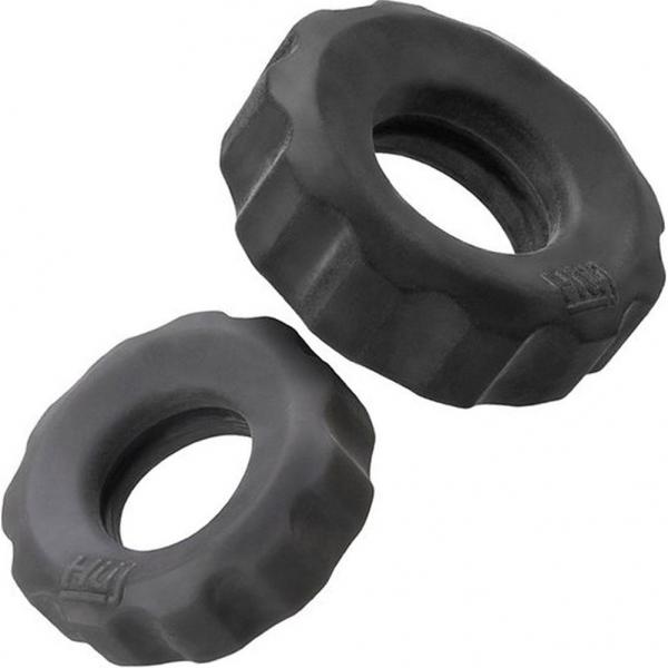 Hunkyjunk Cog 2 Size C-ring, Pack, Tar / Stone Sex Toy Product
