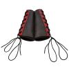 Sportsheets Saffron Gauntlet Cuffs Black Red Sex Toy Product Image 1