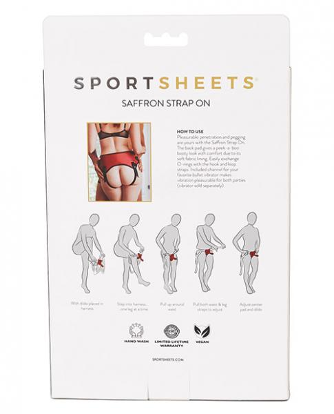 Sportsheets Saffron Strap On Black Red O/S Sex Toy Product