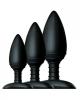 Nexus Butt Plug Trio 3 Butt Plugs Black Sex Toy Product Image 1
