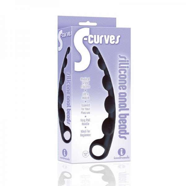The 9's Ss-curves Curved Silicone Anal Beads Sex Toy Product