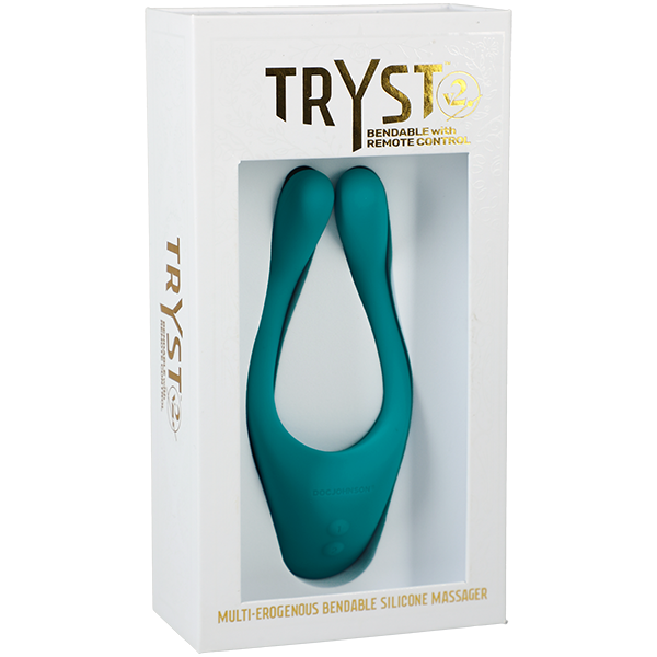 Tryst V2 Bendable Multi Erogenous Zone Massager Remote Teal Sex Toy Product