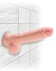 King Cock Triple Density 9 inches Cock, Balls Beige Sex Toy Product Image 4