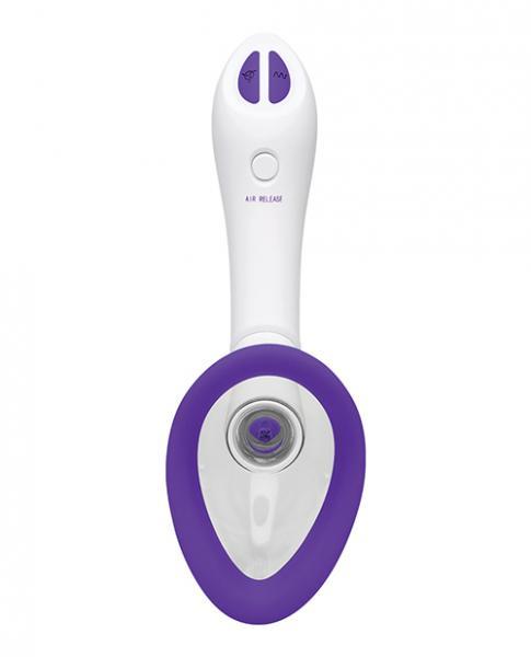 Bloom - Intimate Body Pump - Automatic - Vibrating - Rechargeable Purple/white Sex Toy Product