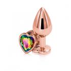 Rear Assets Rose Gold Heart Medium Rainbow Sex Toy Product