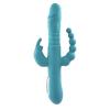 A&e Eve's Thrusting Triple Joy Rabbit Teal Sex Toy Product Image 1